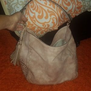 Blush hobo bag